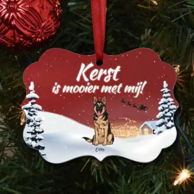 Mooier met honden - Gepersonaliseerde Ornament