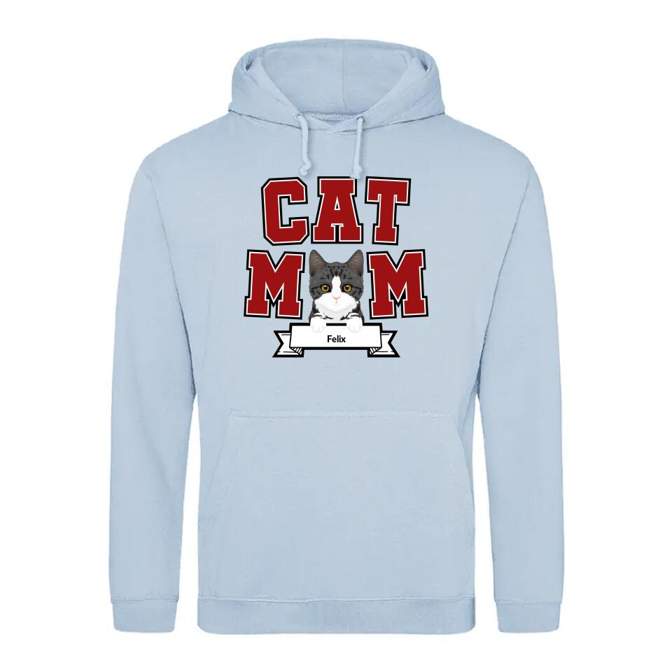 Cat Mom - Gepersonaliseerde hoodie