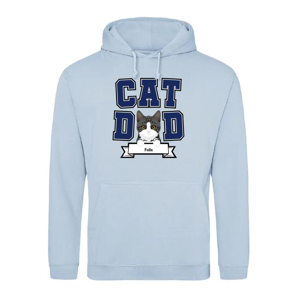 Cat Dad - Gepersonaliseerde hoodie