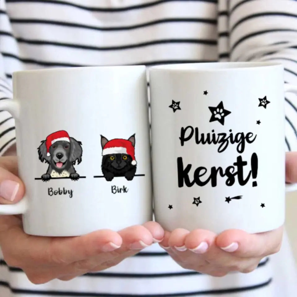 Kerst favoriet hond/kat - Gepersonaliseerde mok