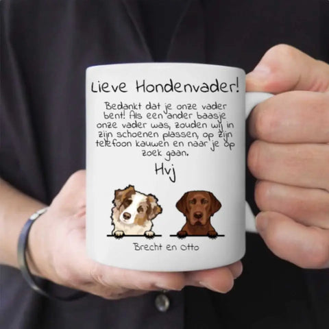 Lieve Hondevader - Gepersonaliseerde mok - Featured Image