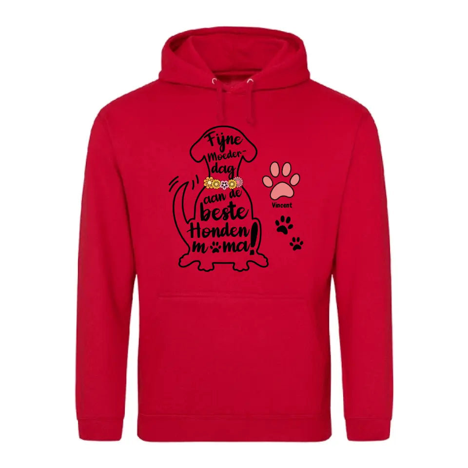 Beste Hondenmama - Gepersonaliseerde hoodie