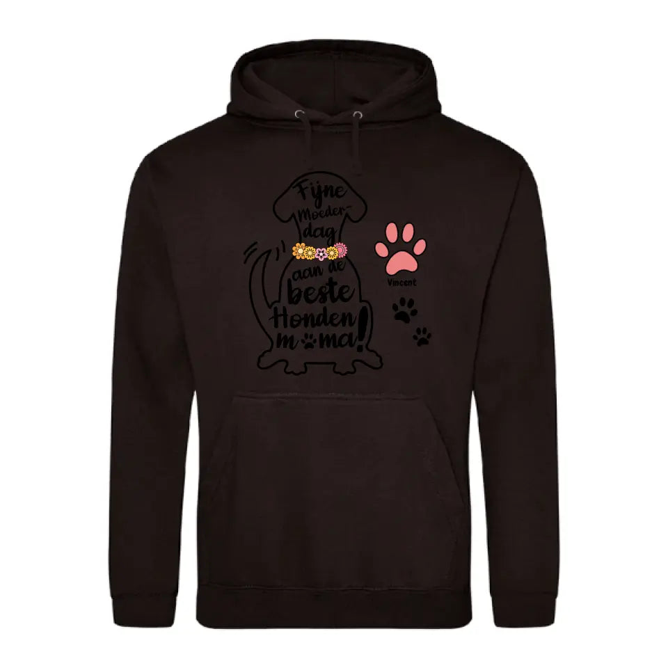 Beste Hondenmama - Gepersonaliseerde hoodie
