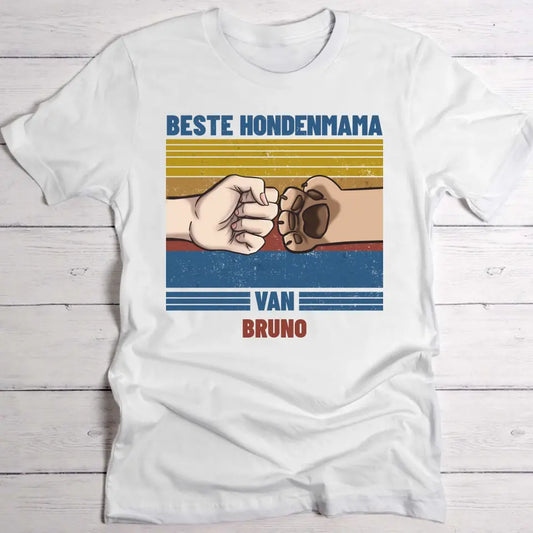 Beste Hondenmama van ... - Gepersonaliseerde T-Shirt