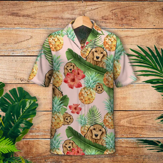 Tropical spionerende honden - Gepersonaliseerd Hawaiiaans hemd