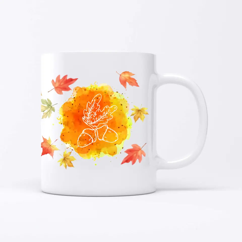 Herfst Lineart Huisdieren - Gepersonaliseerde Mok