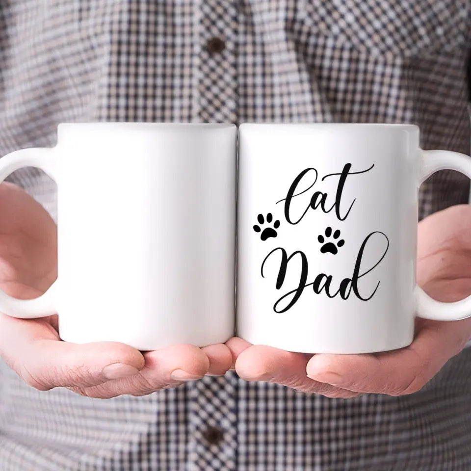 Cat Dad - Gepersonaliseerde mok