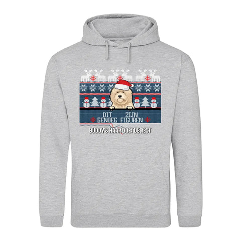 Harige kersttrui - Gepersonaliseerde  hoodie - Featured Image