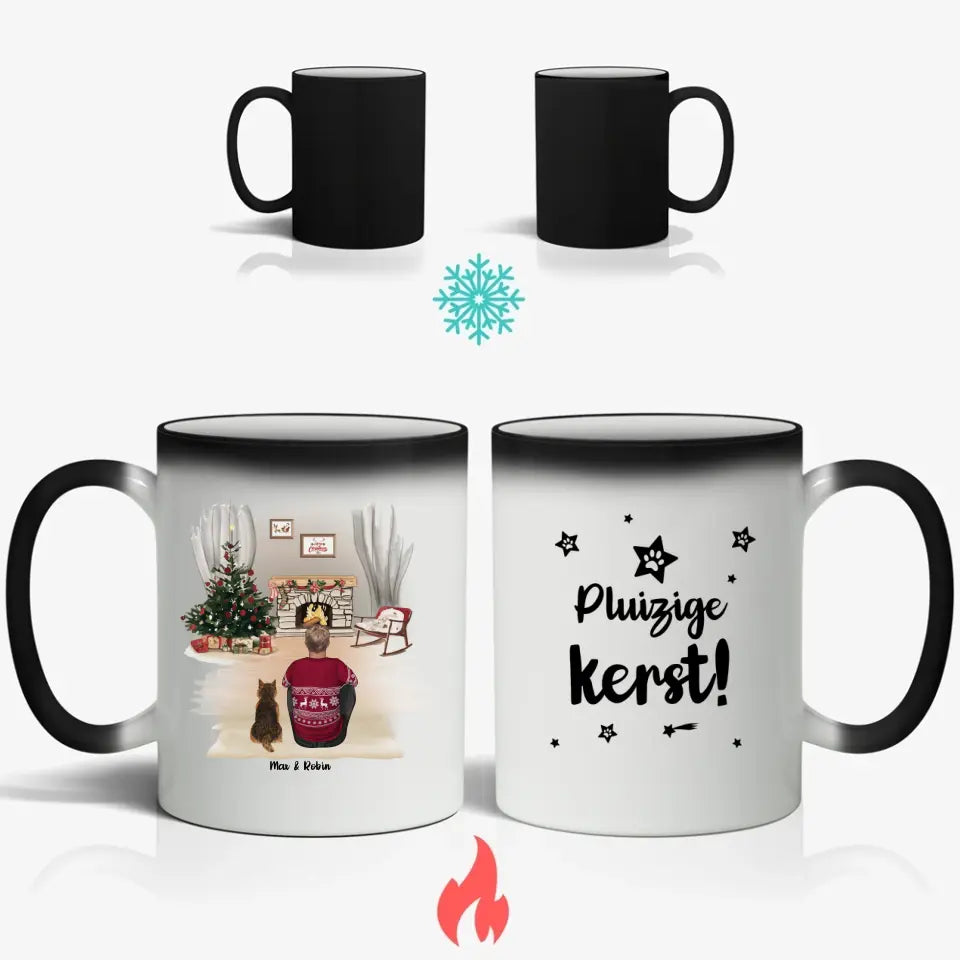 Bij de open haard - Gepersonaliseerde mok