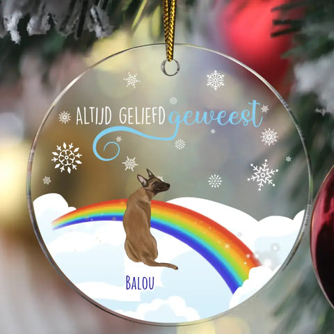 Altijd geliefd geweest - Gepersonaliseerde acryl ornament - Featured Image