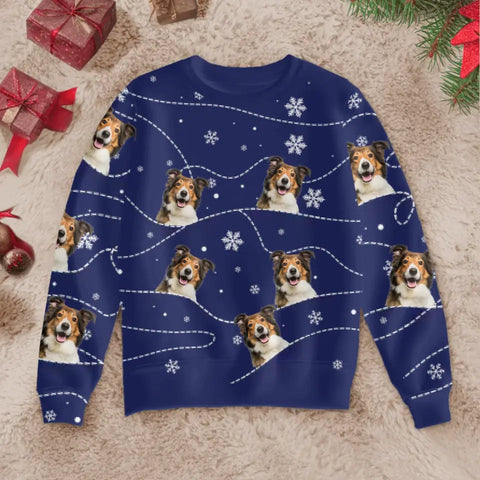 Christmas Mountains - Gepersonaliseerde Ugly Christmas Sweater - Featured Image