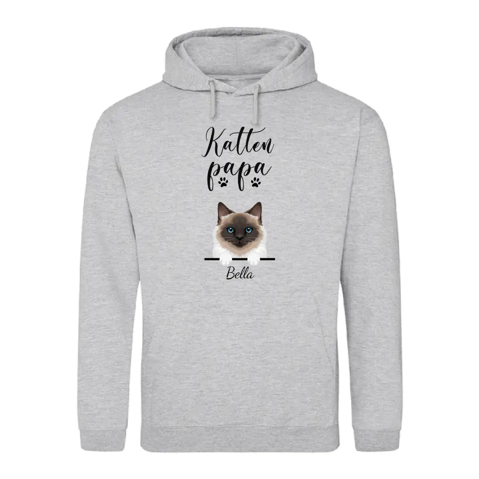Katten Papa - Gepersonaliseerde hoodie