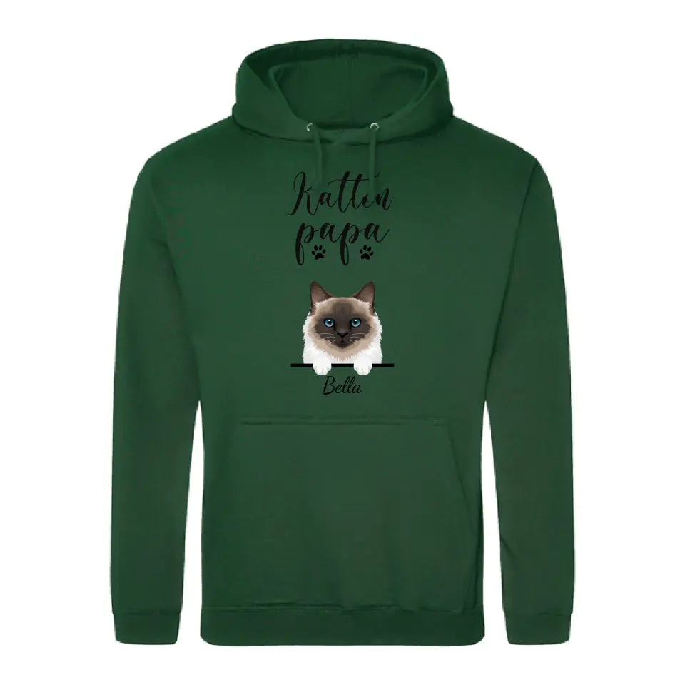 Katten Papa - Gepersonaliseerde hoodie