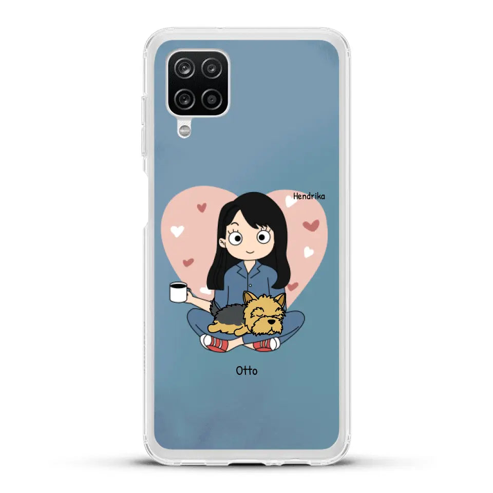 Cartoon honden mama - Gepersonaliseerd telefoonhoesje