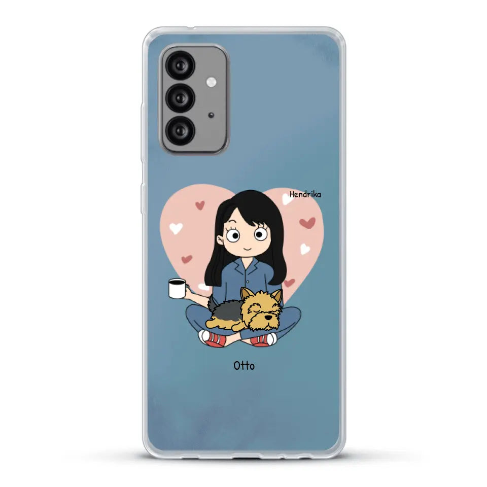 Cartoon honden mama - Gepersonaliseerd telefoonhoesje