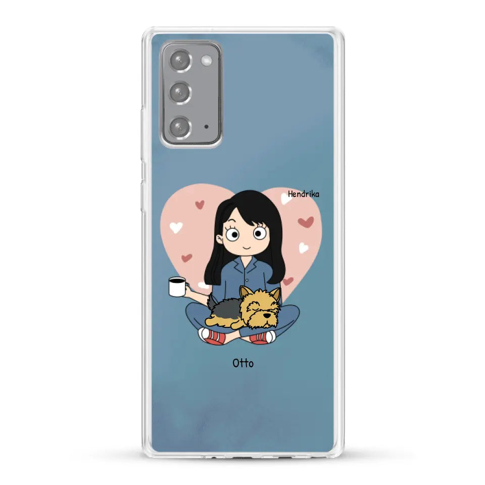 Cartoon honden mama - Gepersonaliseerd telefoonhoesje