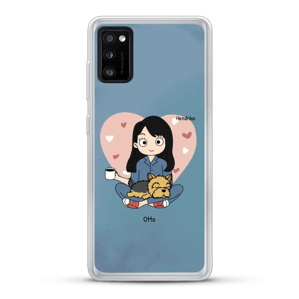 Cartoon honden mama - Gepersonaliseerd telefoonhoesje