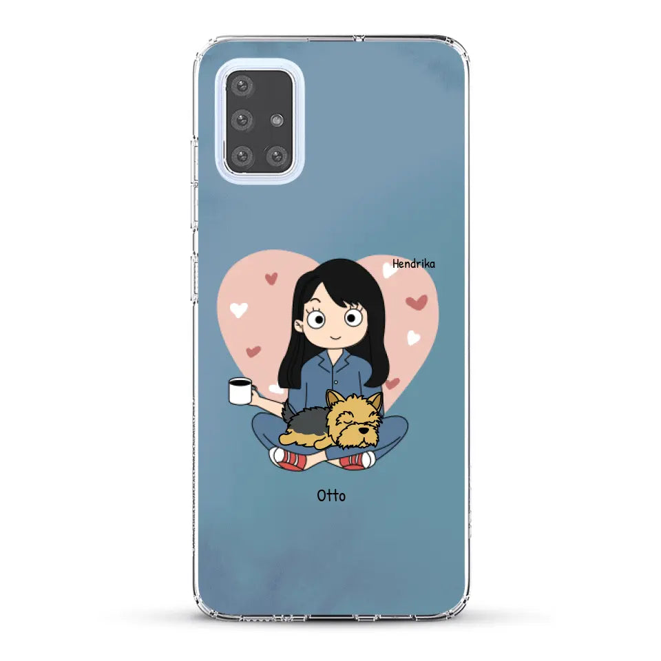 Cartoon honden mama - Gepersonaliseerd telefoonhoesje