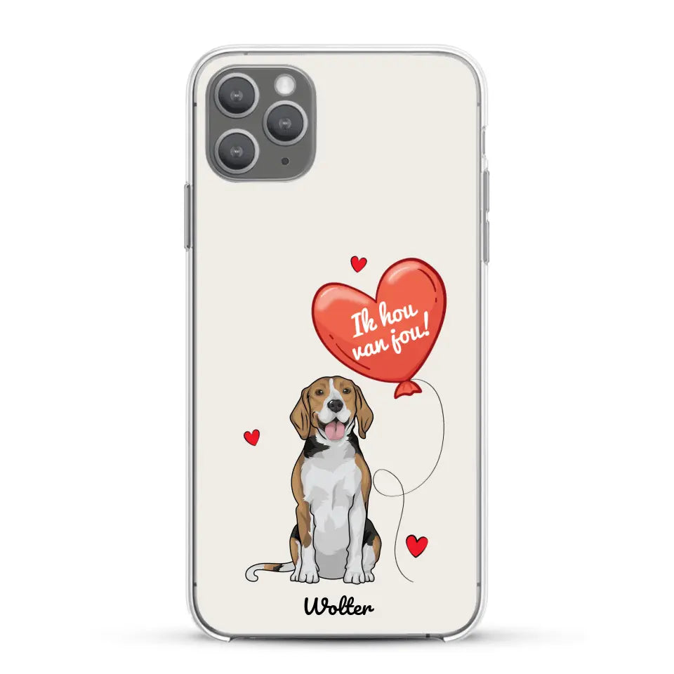 Hondenliefde - Gepersonaliseerd telefoonhoesje
