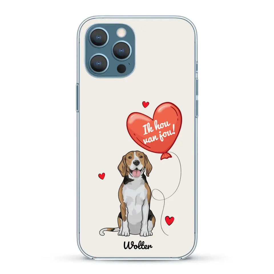 Hondenliefde - Gepersonaliseerd telefoonhoesje
