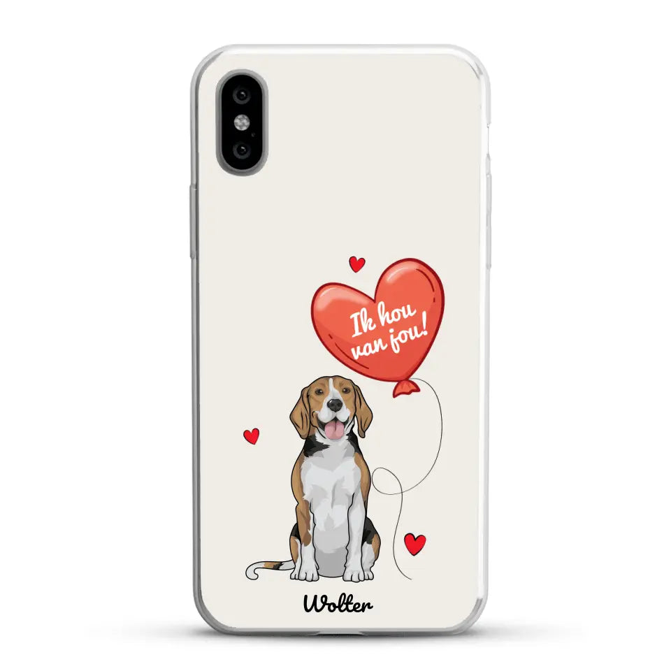 Hondenliefde - Gepersonaliseerd telefoonhoesje