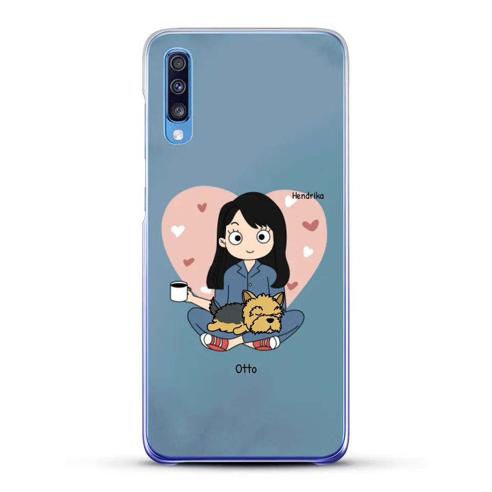 Cartoon honden mama - Gepersonaliseerd telefoonhoesje