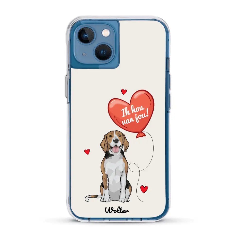 Hondenliefde - Gepersonaliseerd telefoonhoesje
