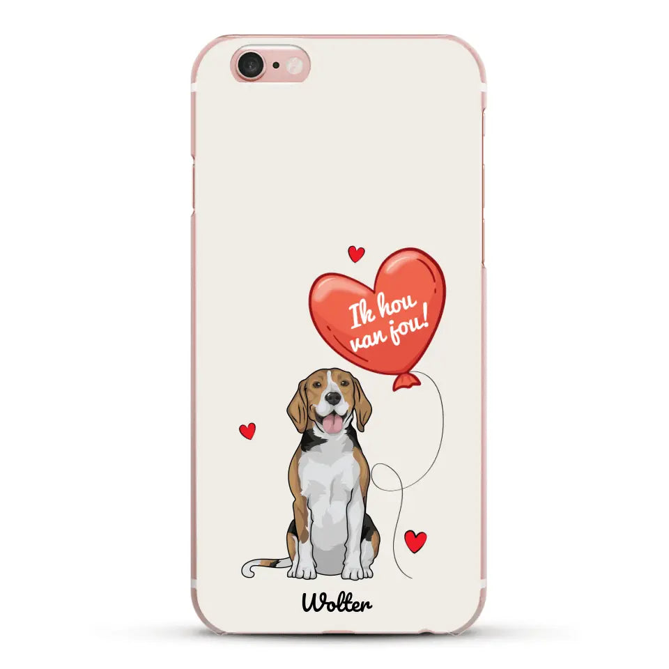 Hondenliefde - Gepersonaliseerd telefoonhoesje