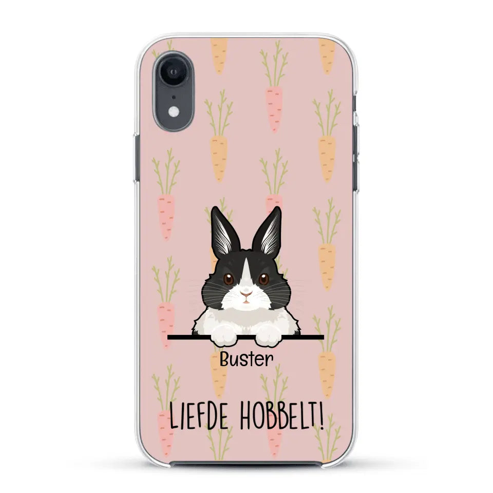 Liefde hobbelt! - Gepersonaliseerd telefoonhoesje