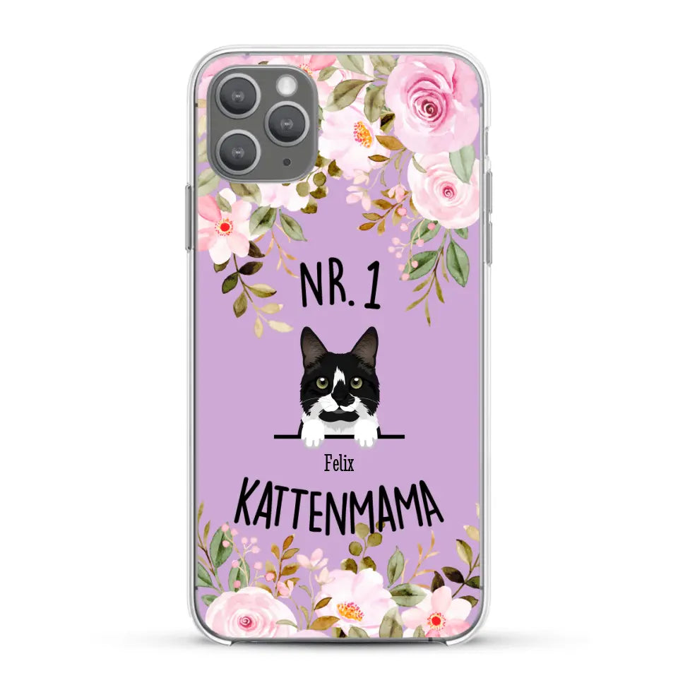 No. 1 Kattenmama - Gepersonaliseerd telefoonhoesje