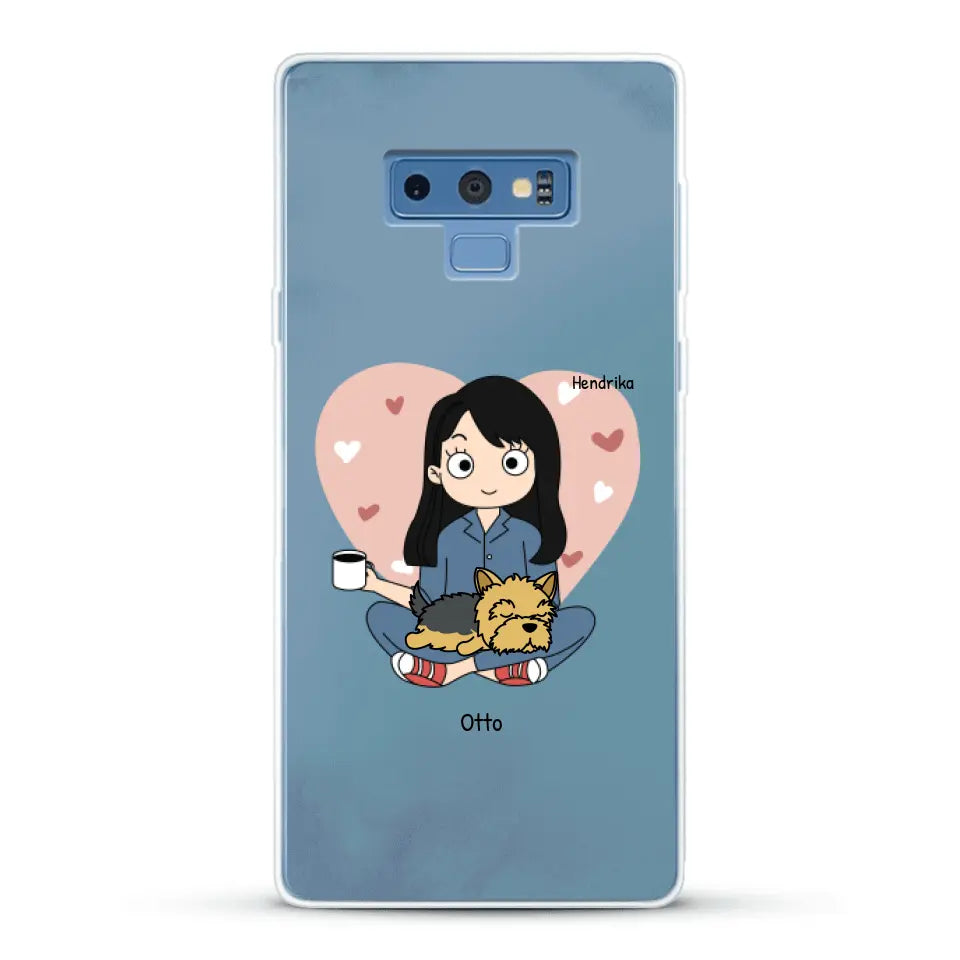 Cartoon honden mama - Gepersonaliseerd telefoonhoesje