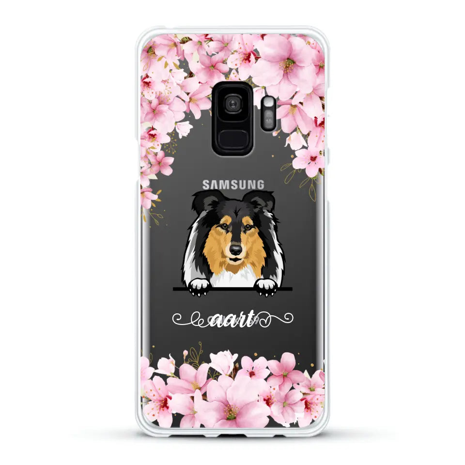 Bloemen Honden - Gepersonaliseerd telefoonhoesje