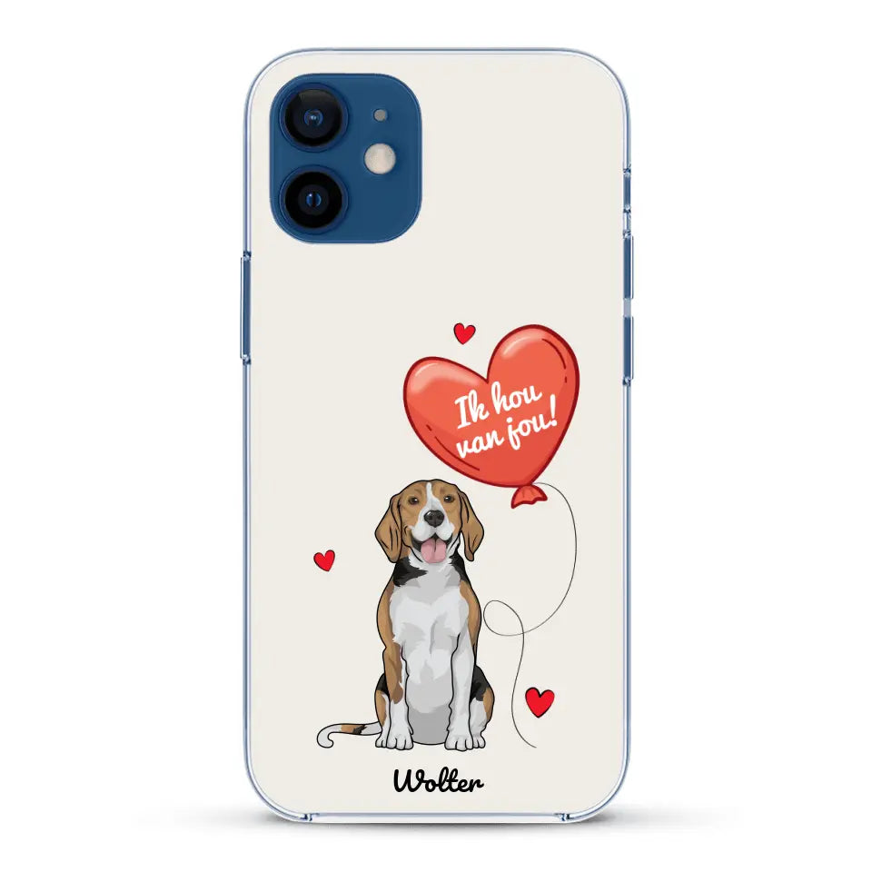Hondenliefde - Gepersonaliseerd telefoonhoesje