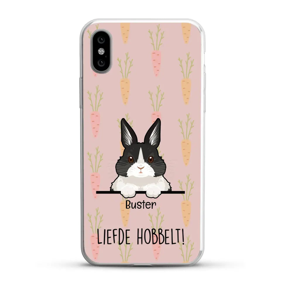 Liefde hobbelt! - Gepersonaliseerd telefoonhoesje