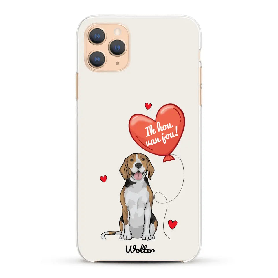 Hondenliefde - Gepersonaliseerd telefoonhoesje