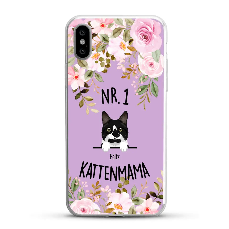 No. 1 Kattenmama - Gepersonaliseerd telefoonhoesje