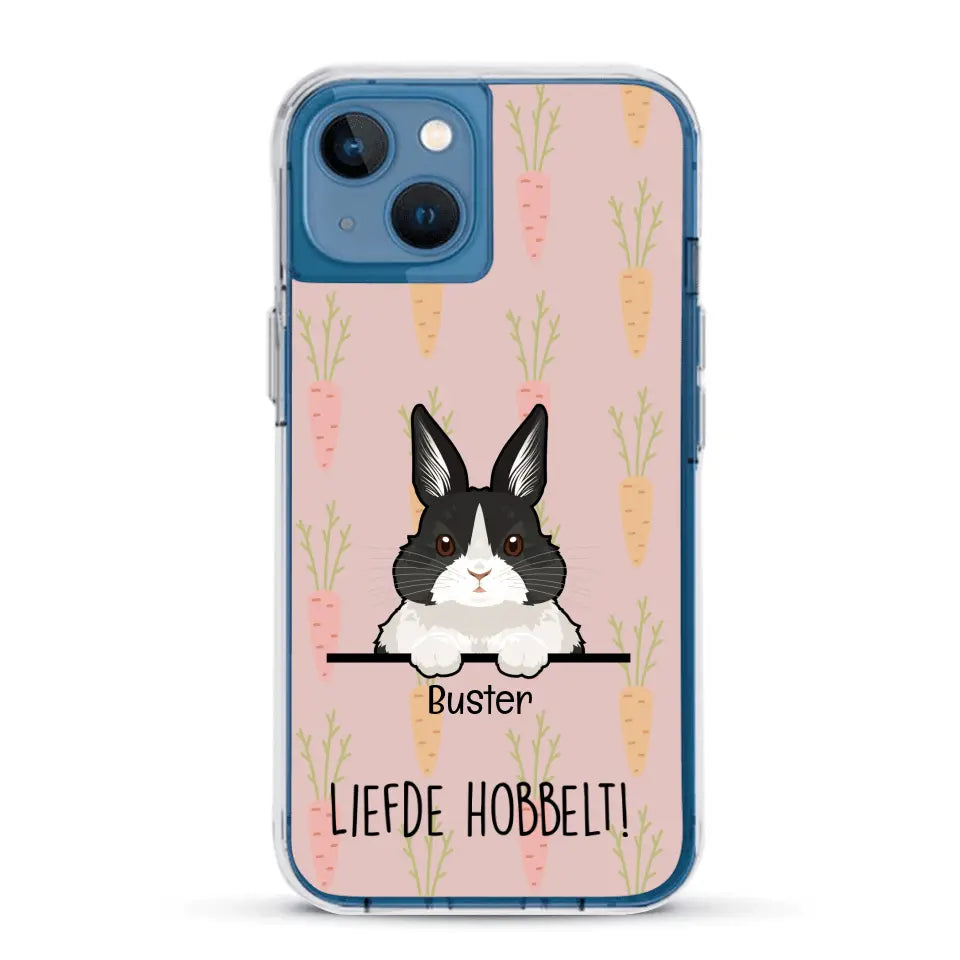 Liefde hobbelt! - Gepersonaliseerd telefoonhoesje