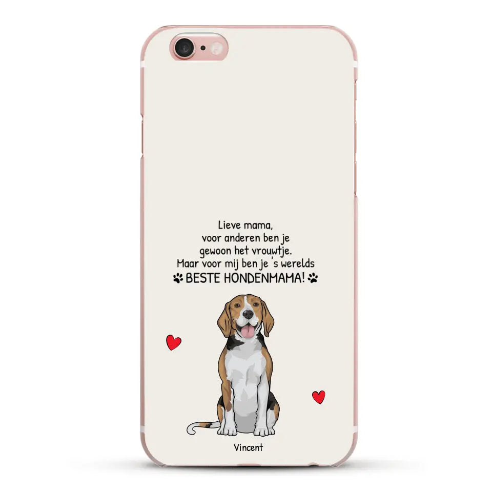's werelds beste hondenmama - Gepersonaliseerd telefoonhoesje