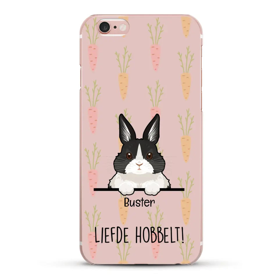 Liefde hobbelt! - Gepersonaliseerd telefoonhoesje