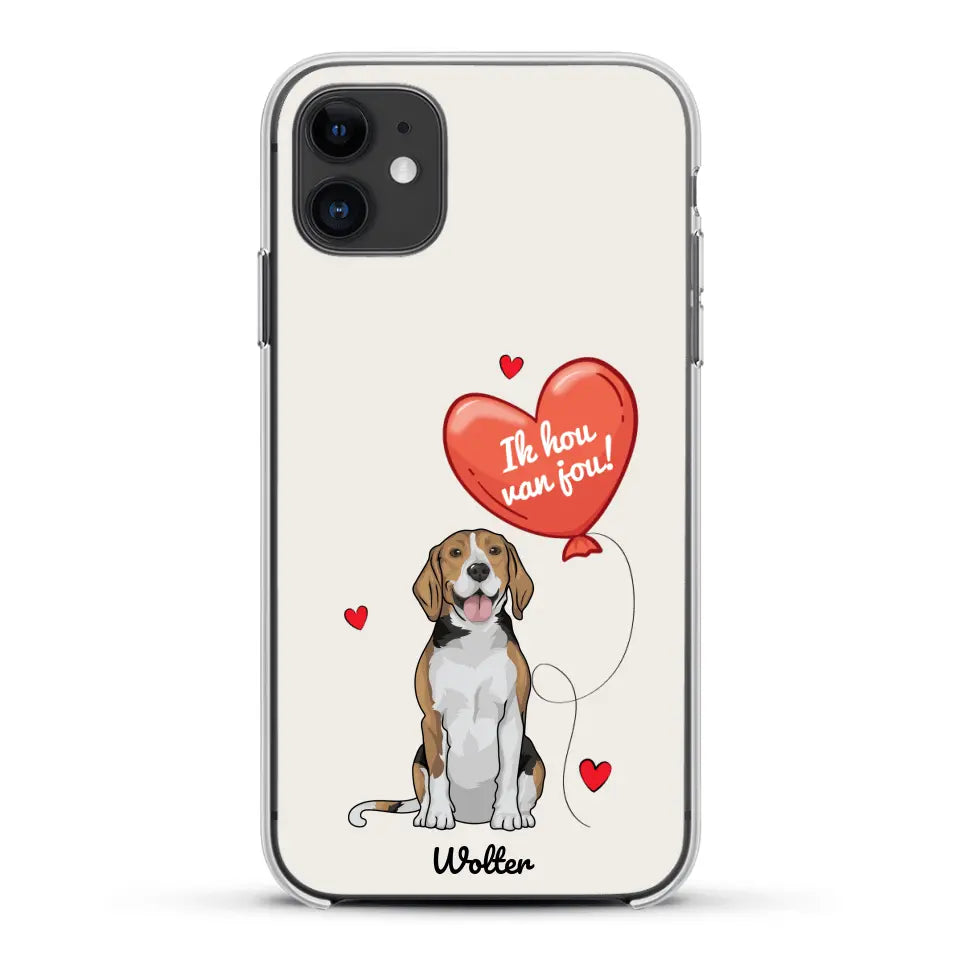 Hondenliefde - Gepersonaliseerd telefoonhoesje
