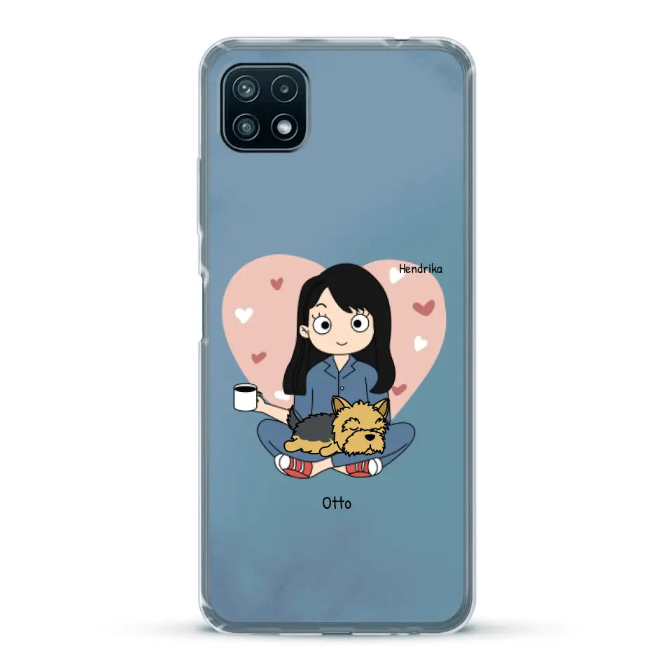 Cartoon honden mama - Gepersonaliseerd telefoonhoesje