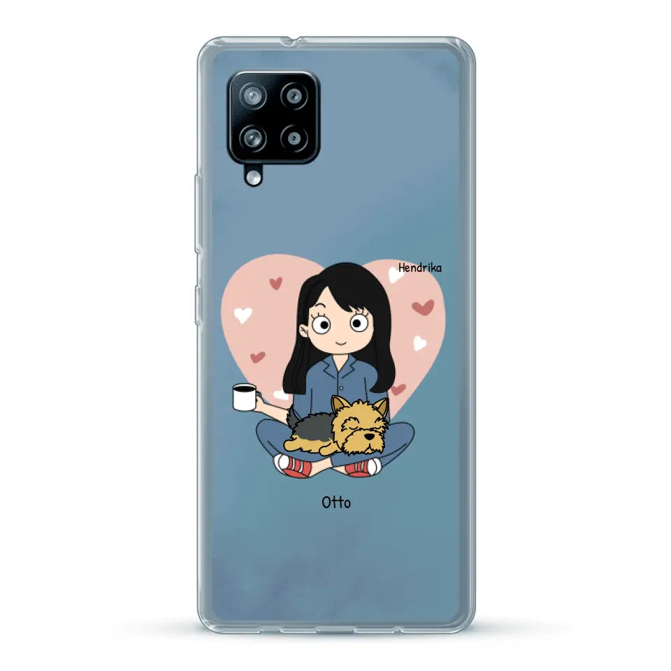 Cartoon honden mama - Gepersonaliseerd telefoonhoesje