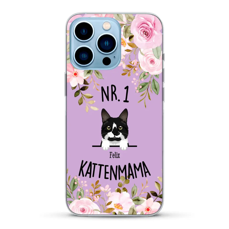 No. 1 Kattenmama - Gepersonaliseerd telefoonhoesje