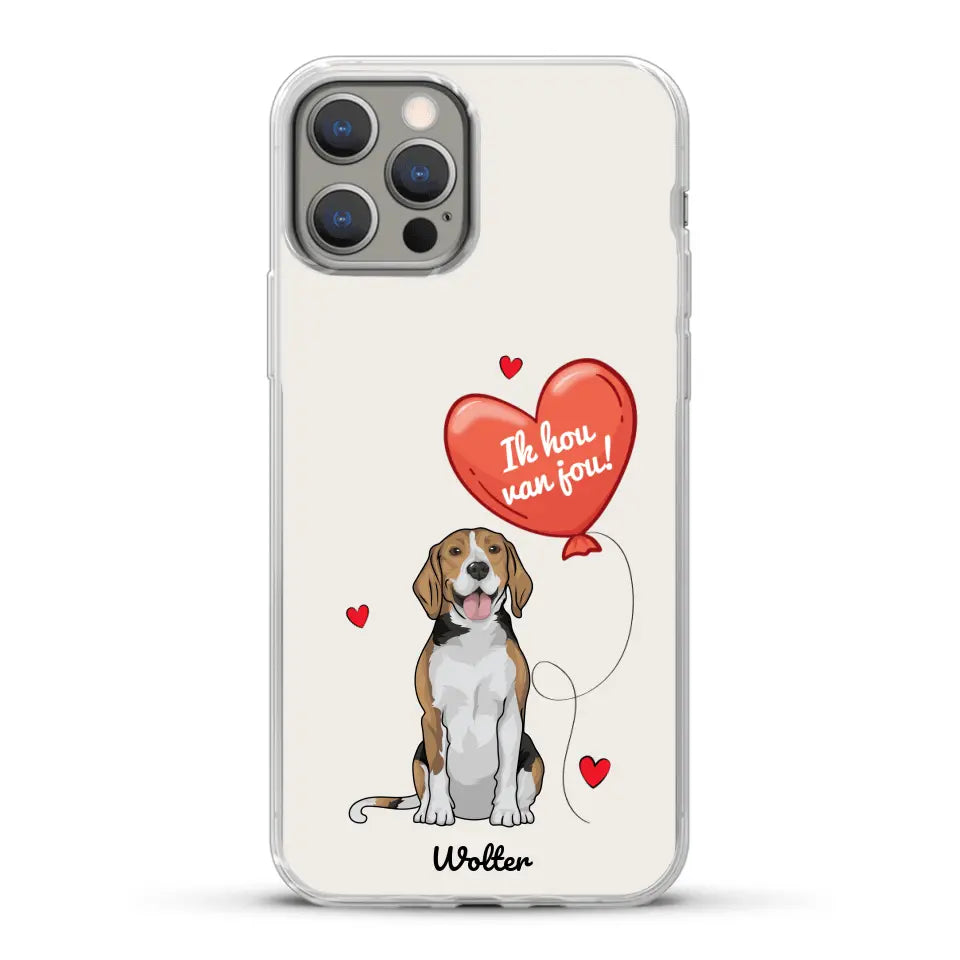 Hondenliefde - Gepersonaliseerd telefoonhoesje