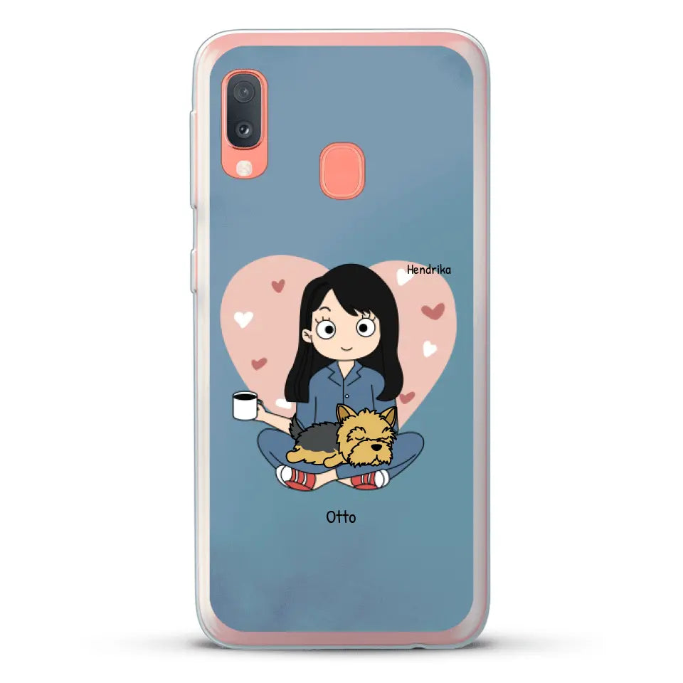 Cartoon honden mama - Gepersonaliseerd telefoonhoesje