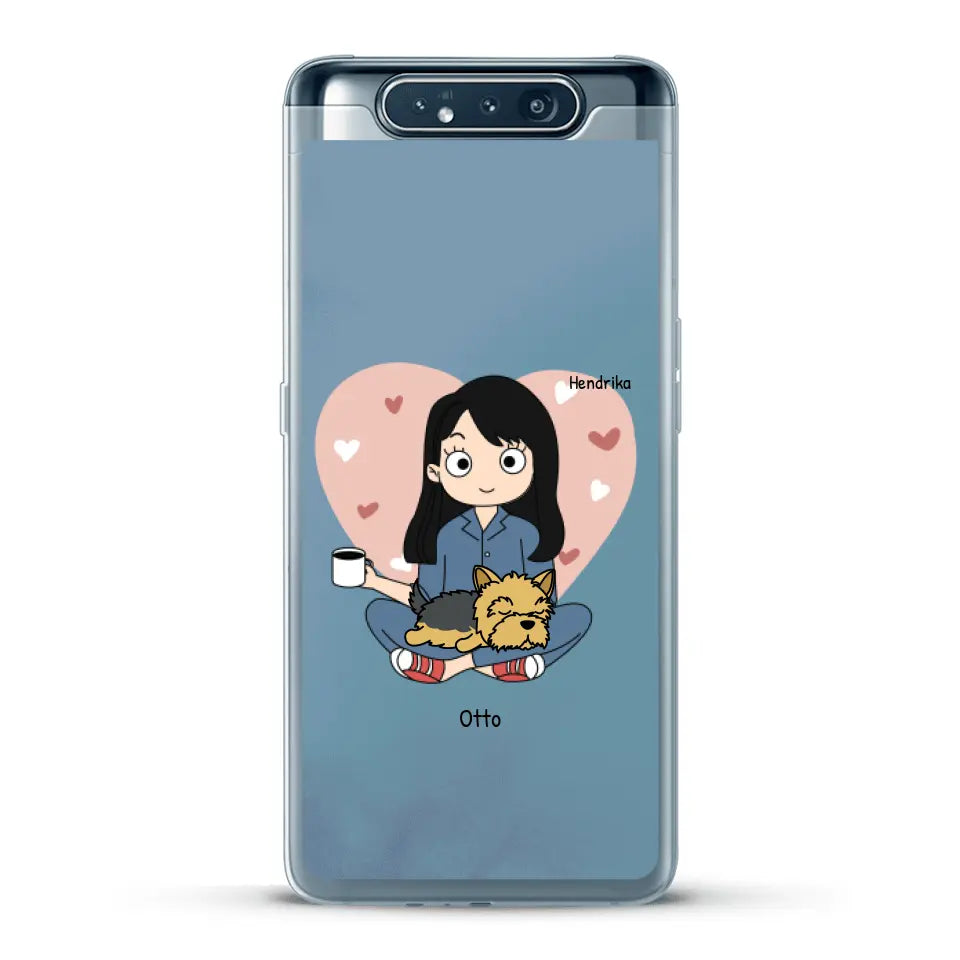 Cartoon honden mama - Gepersonaliseerd telefoonhoesje