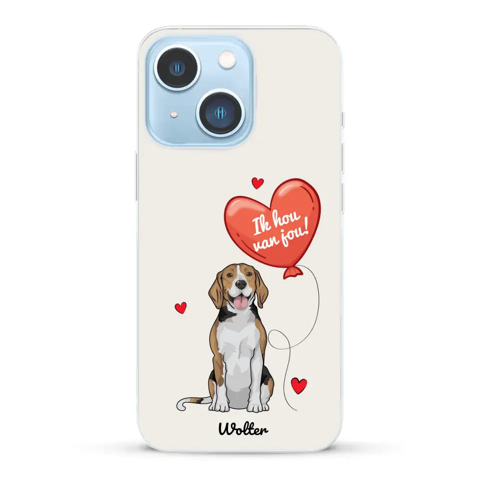 Hondenliefde - Gepersonaliseerd telefoonhoesje