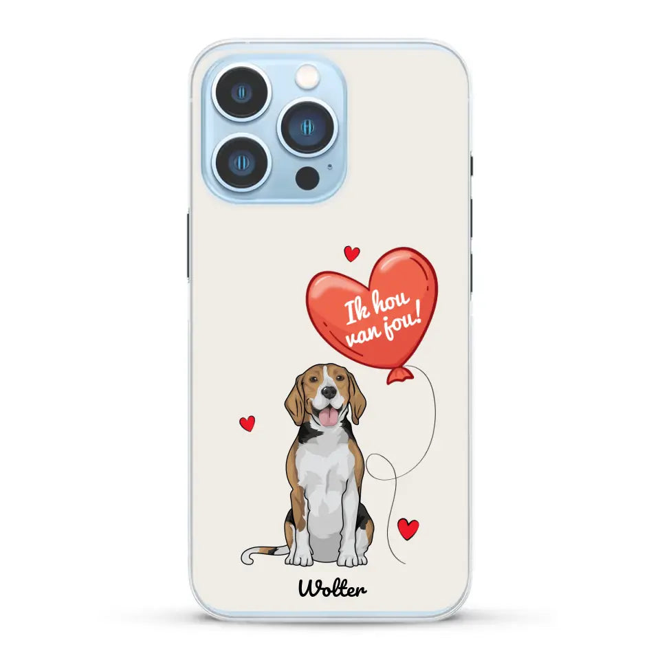 Hondenliefde - Gepersonaliseerd telefoonhoesje