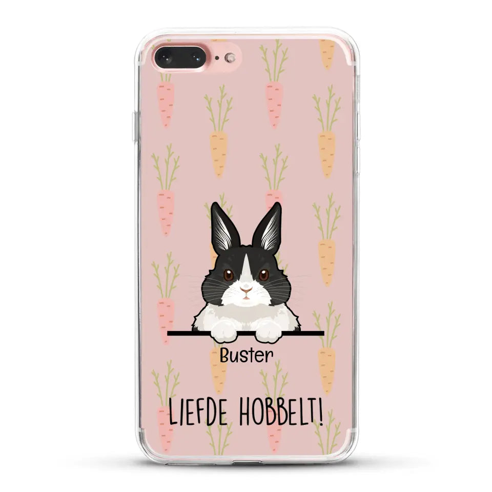 Liefde hobbelt! - Gepersonaliseerd telefoonhoesje