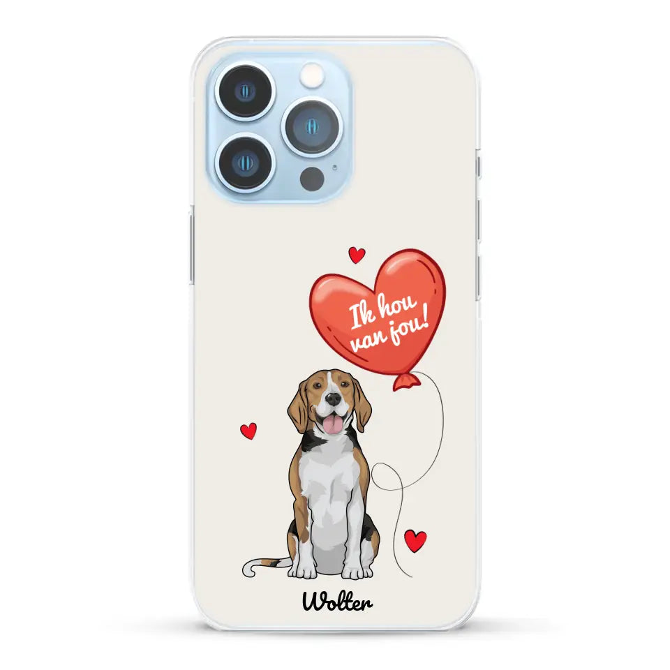 Hondenliefde - Gepersonaliseerd telefoonhoesje